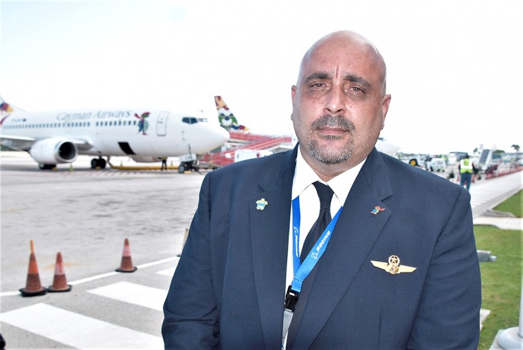 Son, and also a Cayman Airways Captain, Basil Hamaty who flew his father home