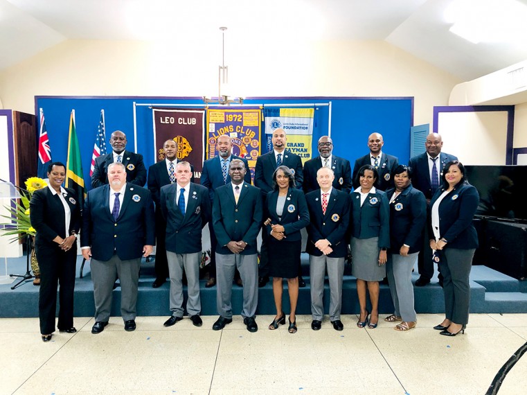Lions Club of Grand Cayman newly inaugurated board