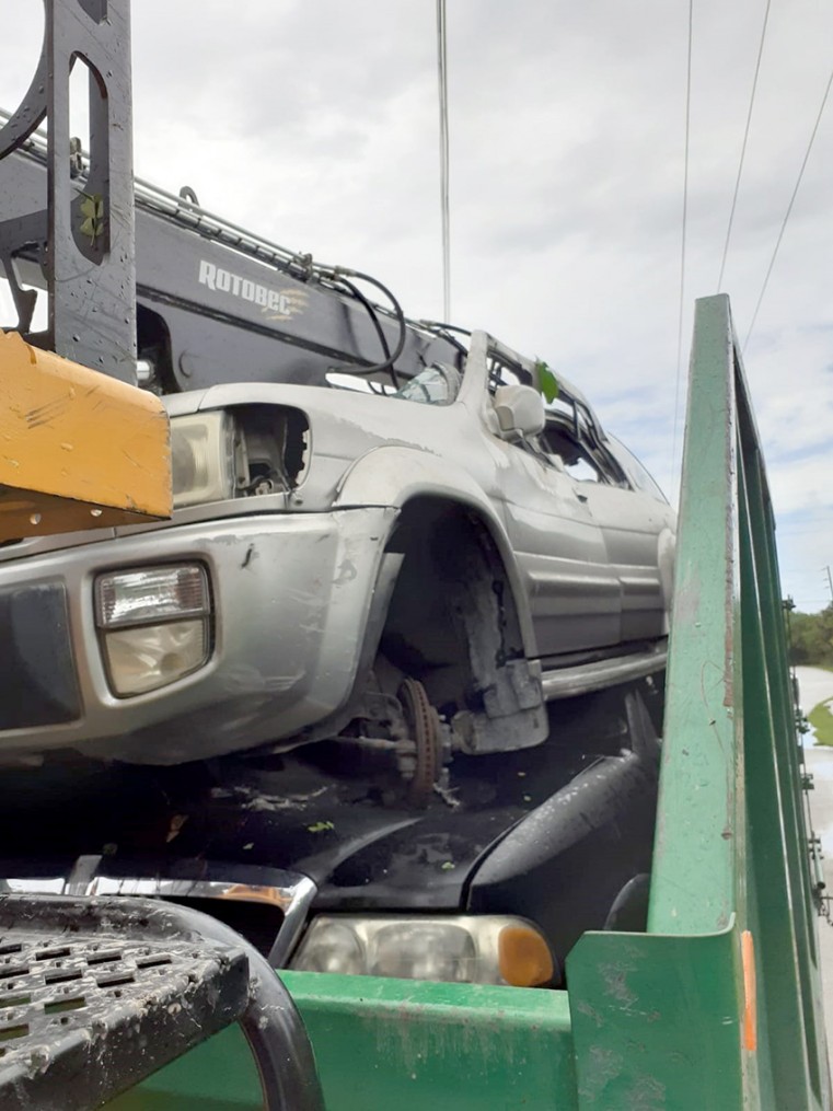 Derelict Vehicle on the way to Landfill