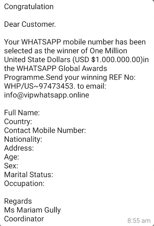RCIPS Warns the Public about Phishing Scam