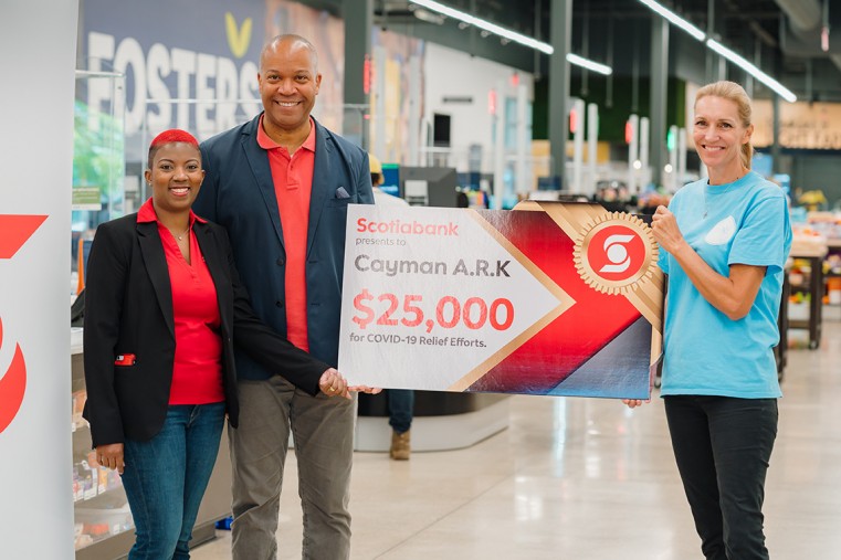 SCOTIABANK DONATES $25,000 TO CAYMAN’S ARK