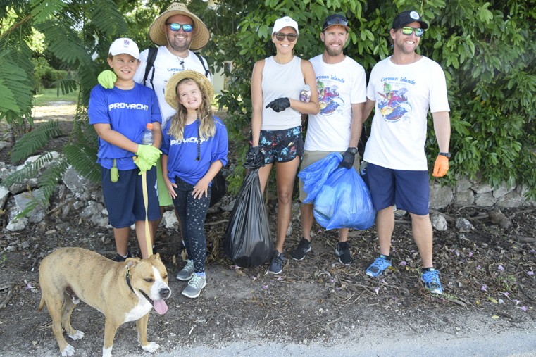 Employees from Pro Yacht and their families took part in the big Chamber clean-up