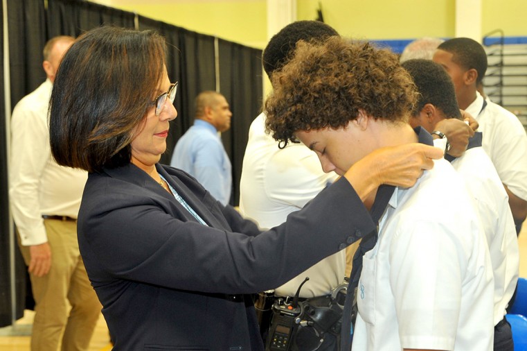 Boyz 2 Men inaugural tie ceremony at JGHS