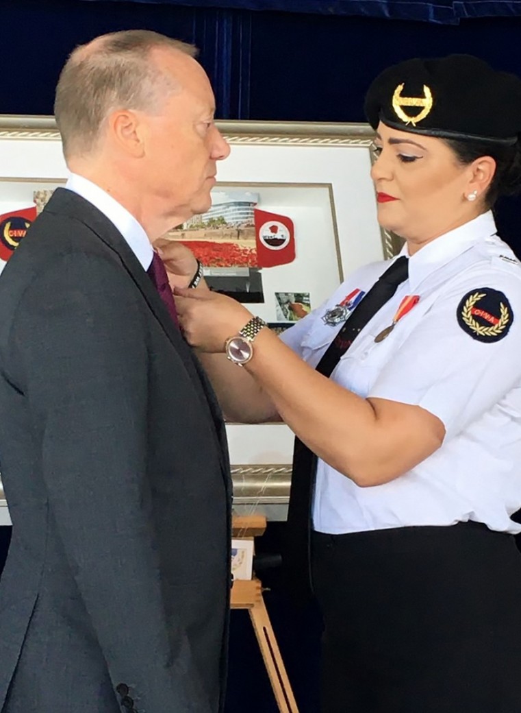 Governor gets pinned with first poppy of 2020