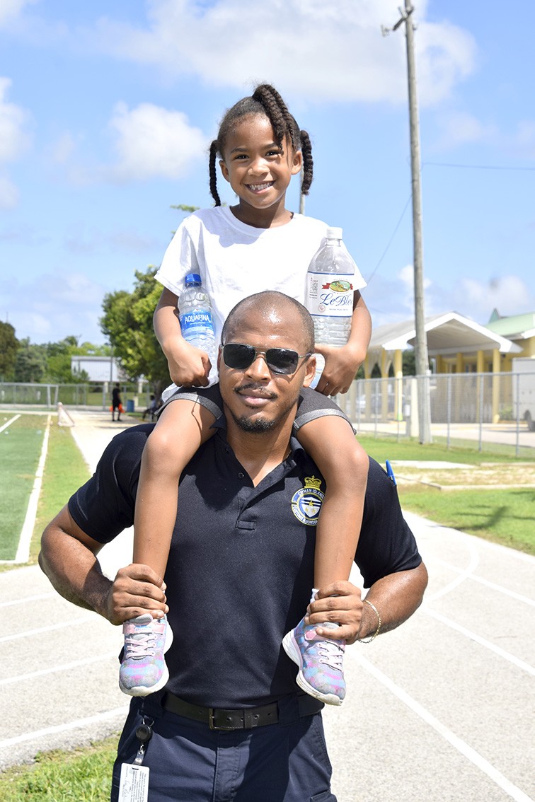 Soccer Dad Jarrett Terry and little Kaelim