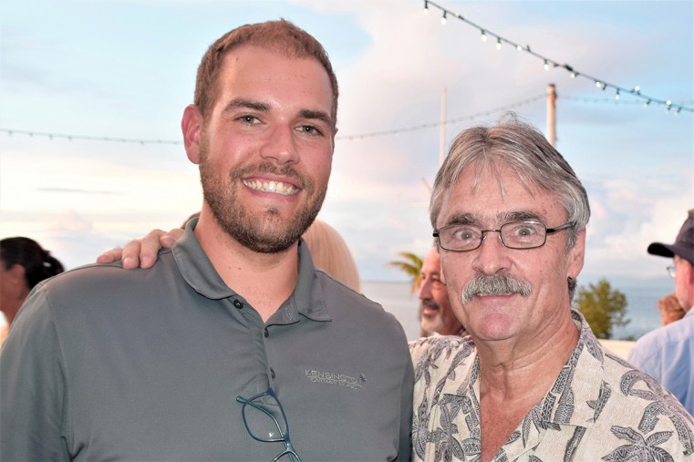 Charlie Adams (right) whose life was saved by Steve Thompson (left) after Mr. Adams suffered a cardiac arrest in February