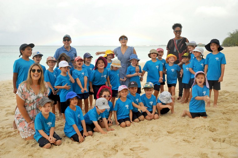 The children from Island Montessori enjoyed the turtle release experience