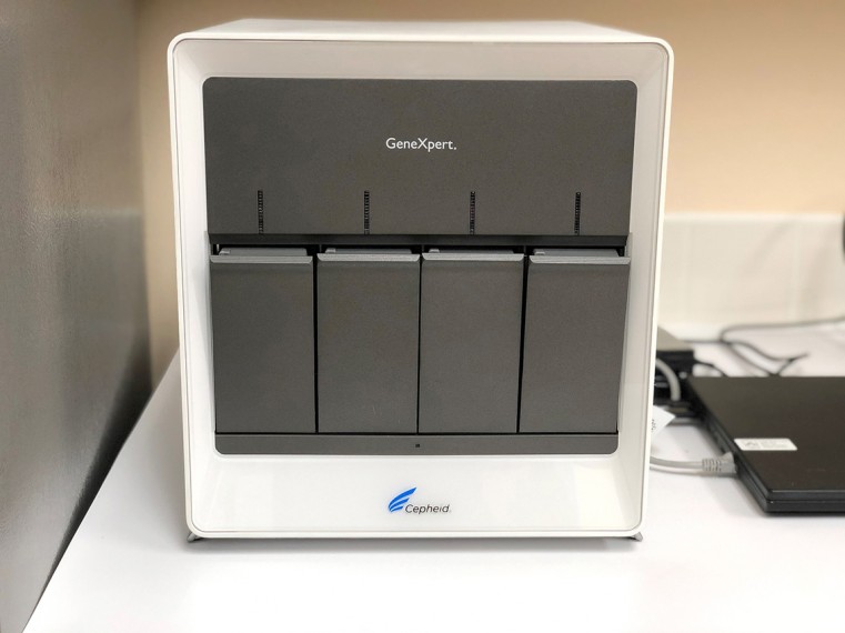 GeneXpert machine at Faith Hospital, Cayman Brac