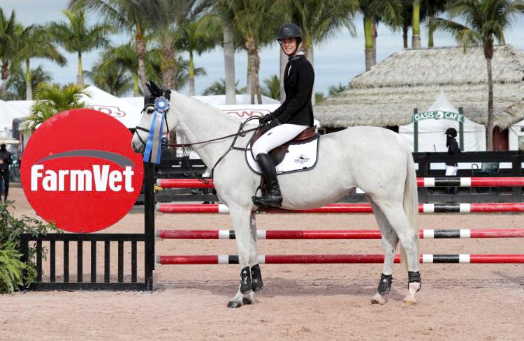 Jan Chloe Fowler at WEF riding Lady Maria BH named Reserve Champion at 1.15 meters