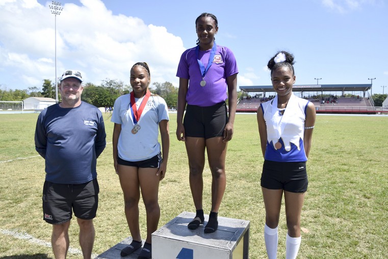 Aaliyannah Anderson after winning the 200m