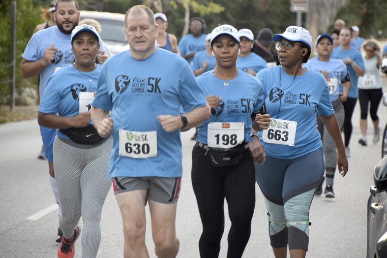 CUC shines as they support the West Bay Sunrise 5K