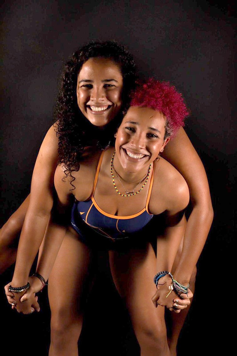 Sophomore Sarah Jackson with Sister Alison Jackson Freshman