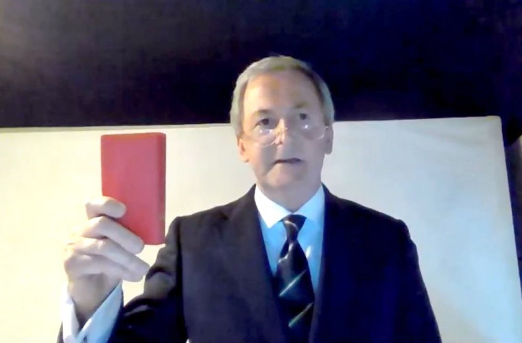 Screengrab of Hon. David Doyle taking his oath of office