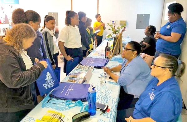 Members of CIDOT met with students in Cayman Brac where they connected their passions and interests with career options in tourism