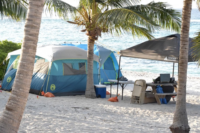 Camping at Spotts Beach