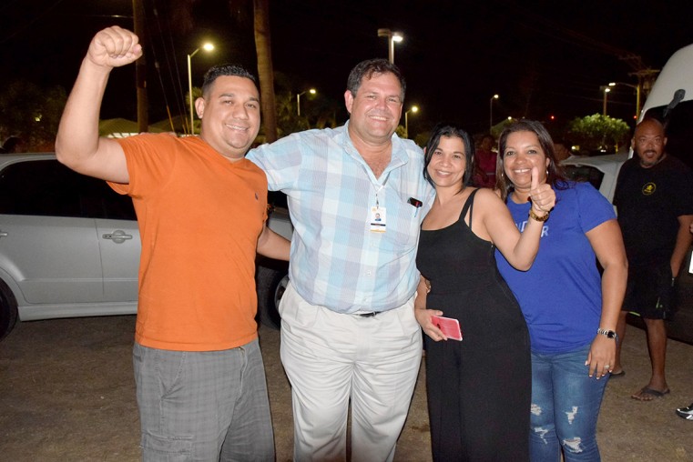 Wayne Panton with friends and supporters