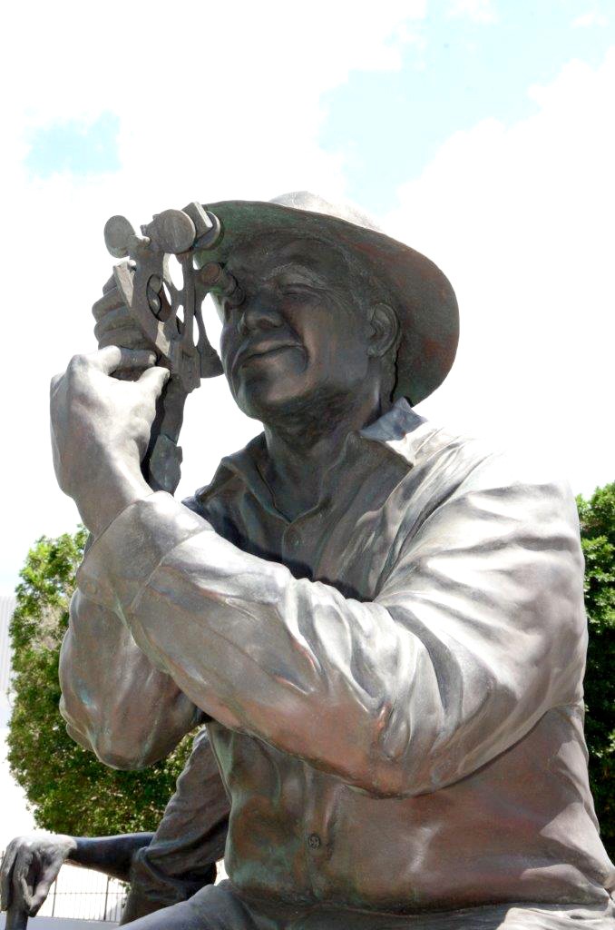 Sculpture of a sailor in George Town of Grand Cayman