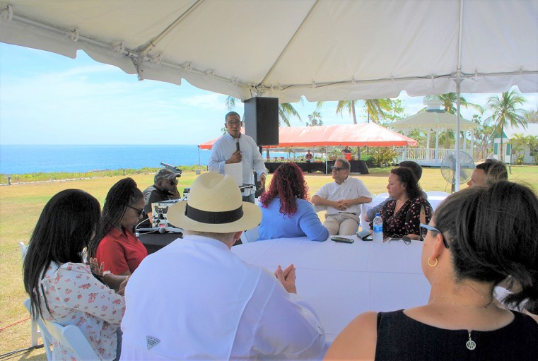 Minister Bryan Addresses Staff