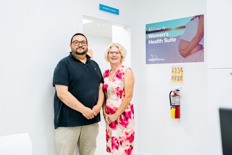 Directors Dr Sara Watkin & Dr Francisco Martinez at Suite Entrance