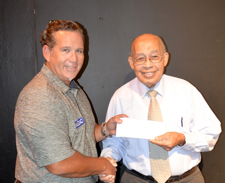 CNCF 2021 Grant Awardee Glenroy Bodden with Morgan DaCosta