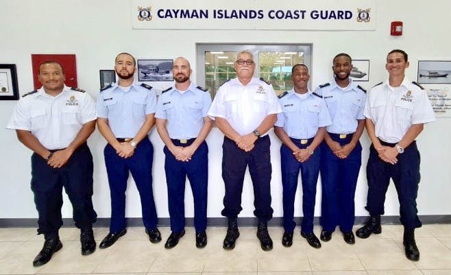 (L-R) PC G. Dixon, CGR C. Seymour, CGR C. McTaggart, S/PC H. Bush, CGR A. Clark, CGR T. Crawford & PC D. Rivers