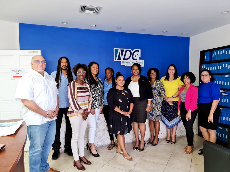 Minister of Health and Wellness and Ministerial team welcomed by MRCU Cayman Brac team