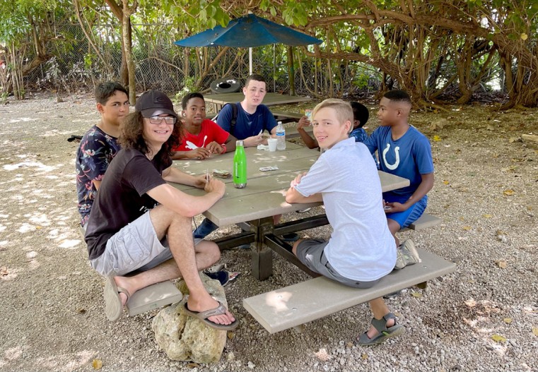Senior High Homeschoolers socialise with each other
