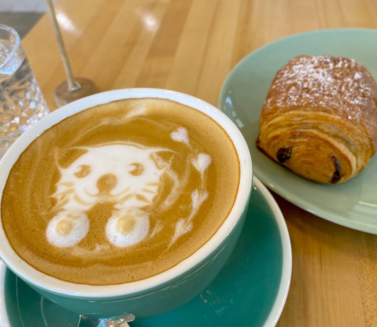 Great coffee and pastries at Water and the Elephant