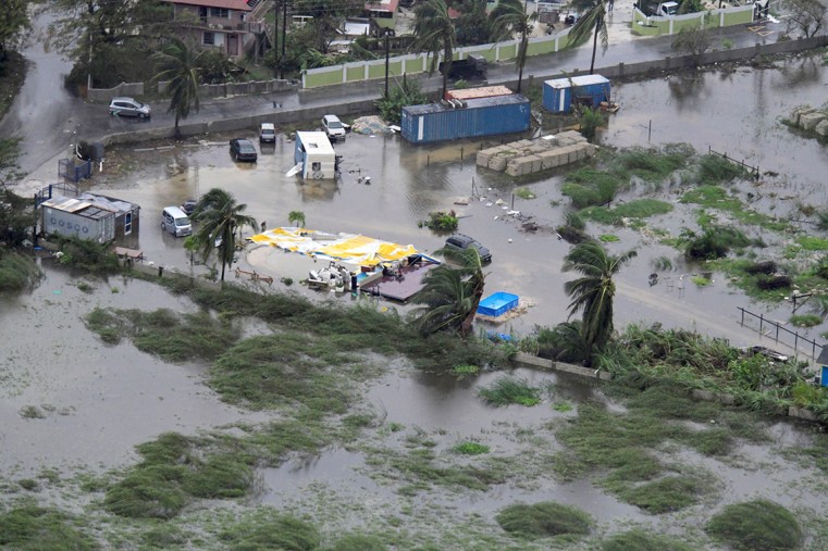 Police aerial assessment shows extent of Tropical Storm Grace destruction