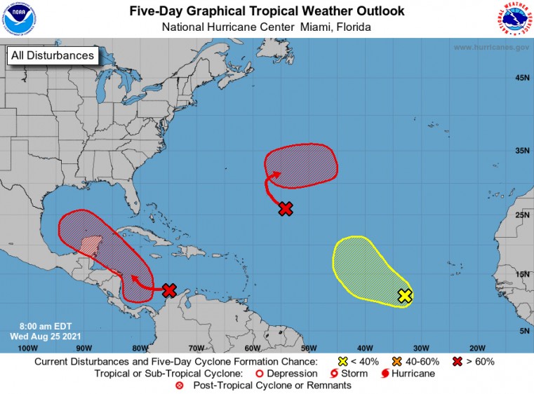 Heavy Showers, Moderate Seas and Winds expected over the next few days