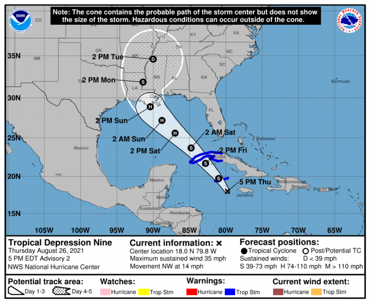 Cayman braces for Tropical Storm IDA