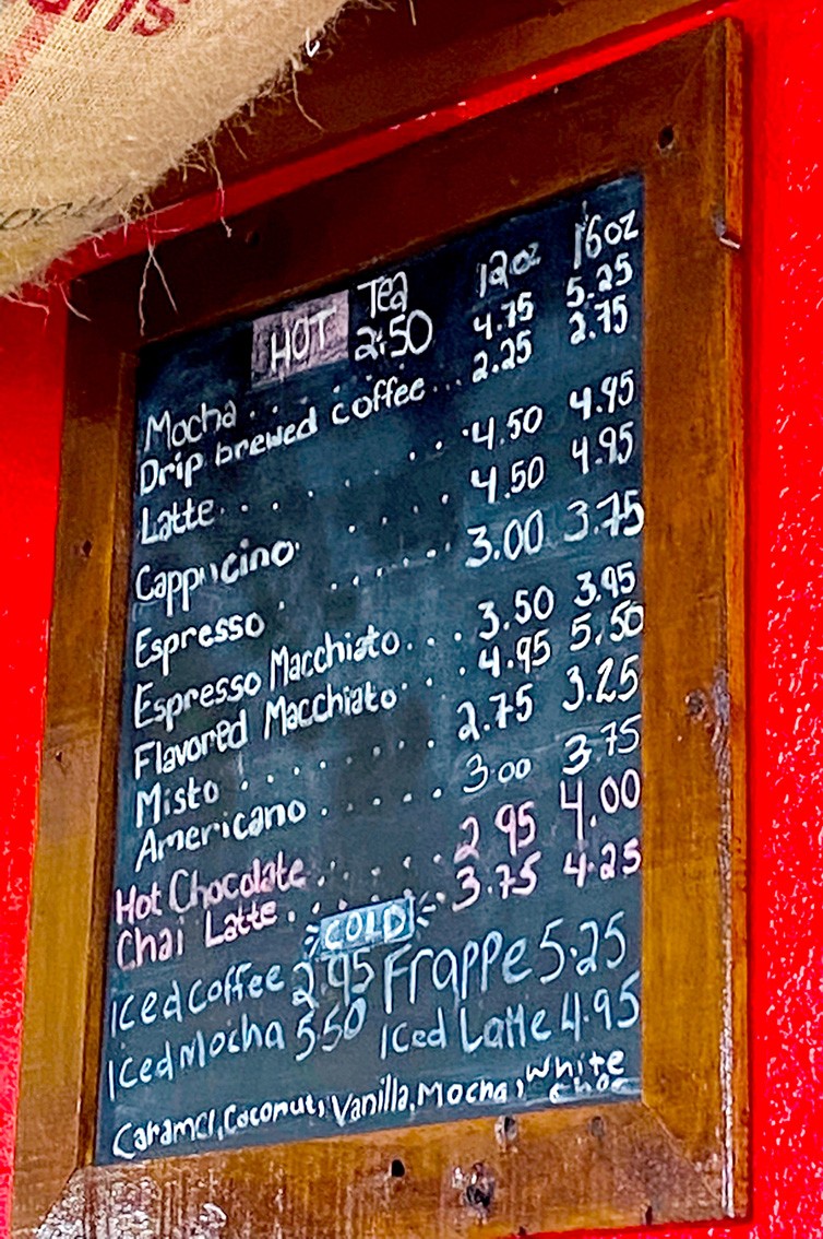 Great coffee selection