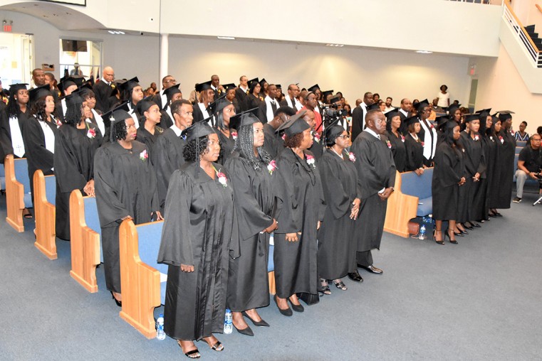 Graduates of the CTLT at the Church of God of Prophesy on Eastern Avenue, earlier this year