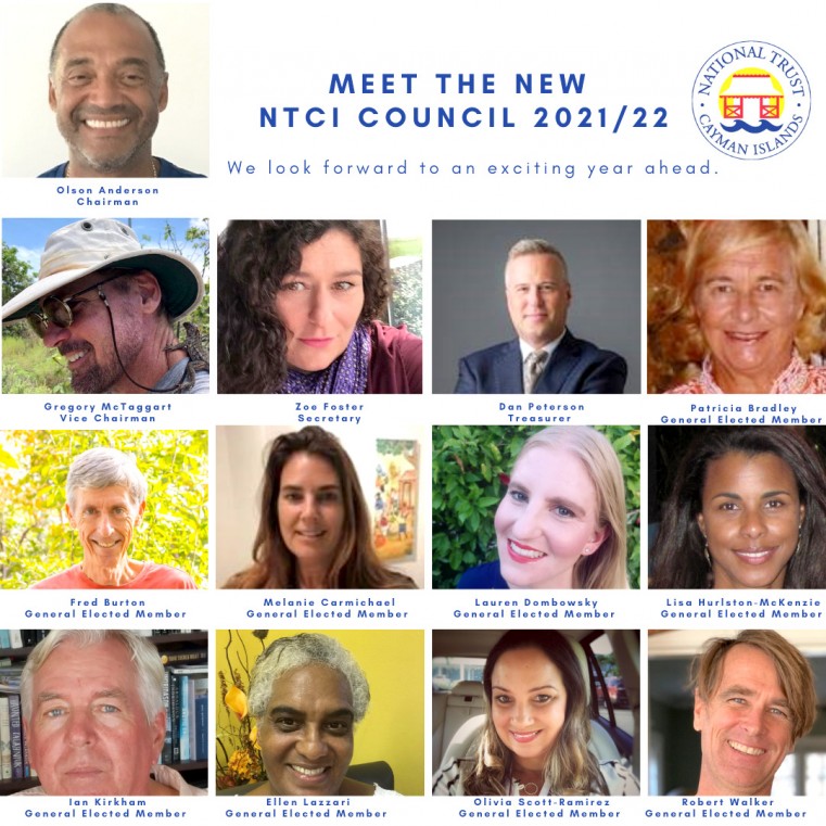 MEET THE NEW NATIONAL TRUST FOR THE CAYMAN ISLANDS (NTCI) COUNCIL (2021/22)