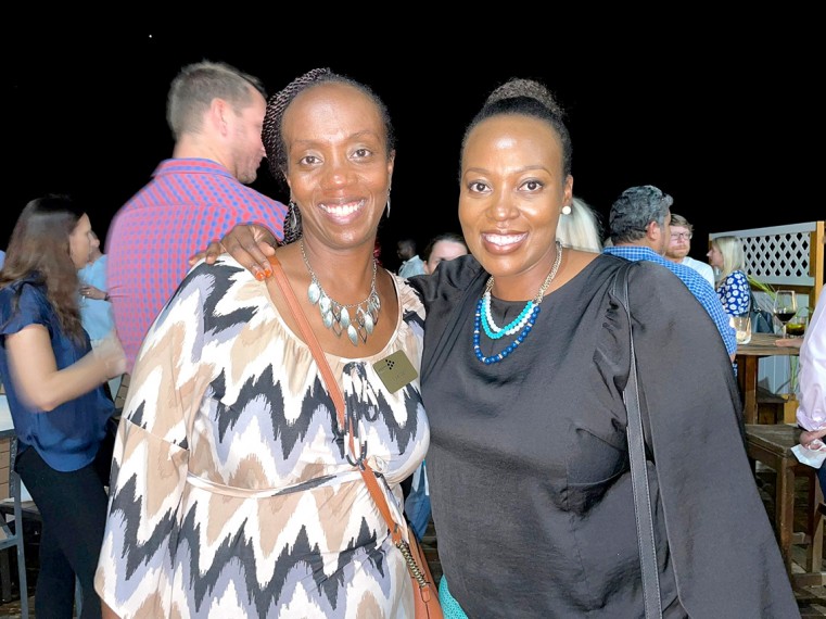 (L to R) Violet Watiri, 2020 Leadership Cayman Alumni, and Dr. Zanele Balang, Alumni Event Guest