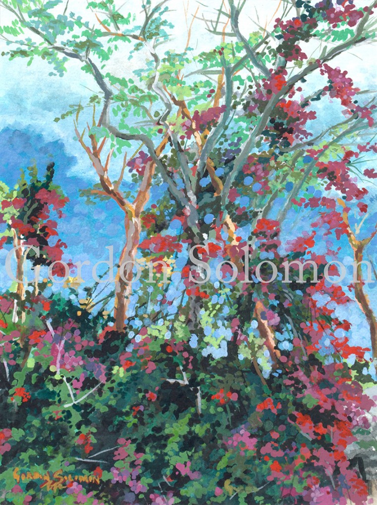 Bougan Rain print