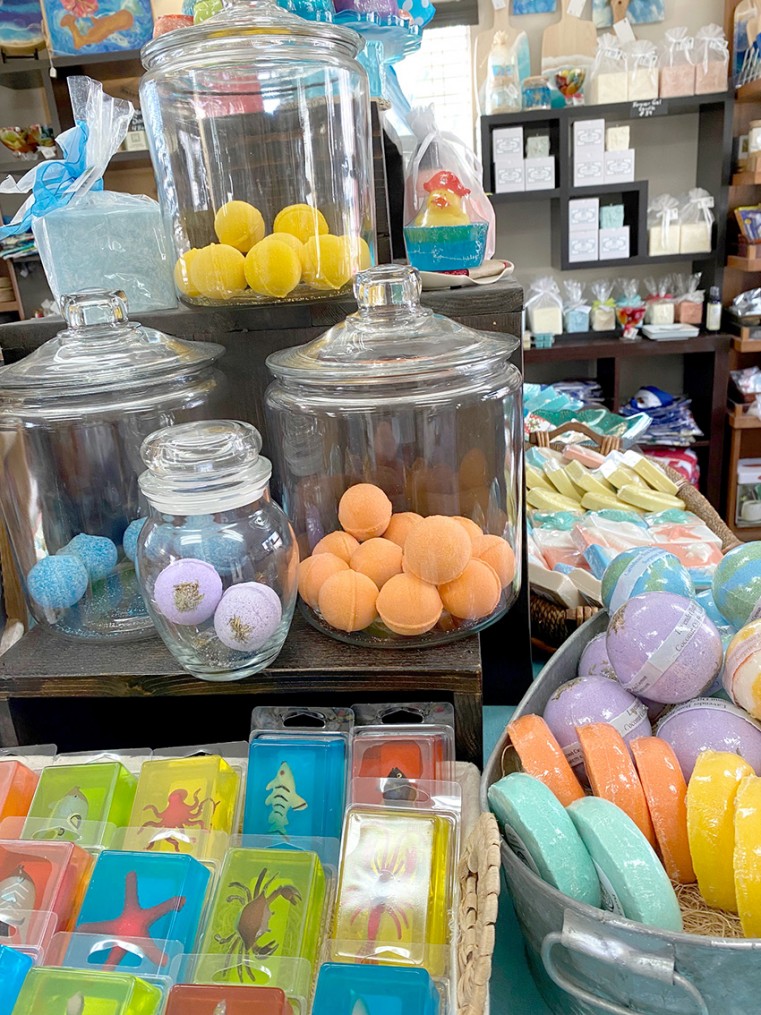 Small bath bombs are three for CI$10
