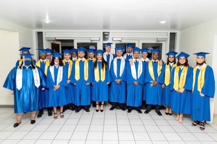 Layman Scott High School students graduate