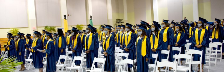 Members of the Clifton Hunter High School 2021 graduating class