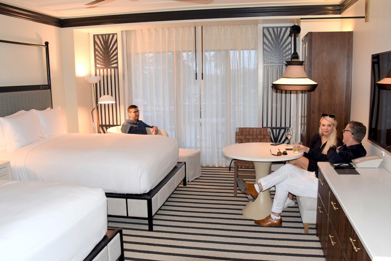 One of the lovely newly decorated rooms