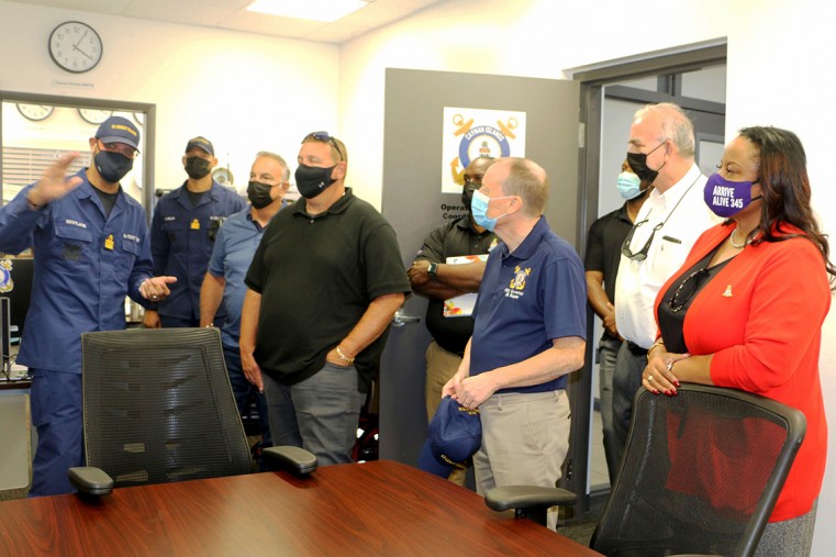 National Security Council Visits Coast Guard Compound