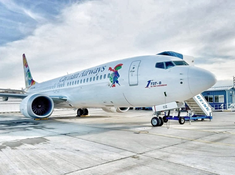 Cayman Airways receives its fourth B737-8