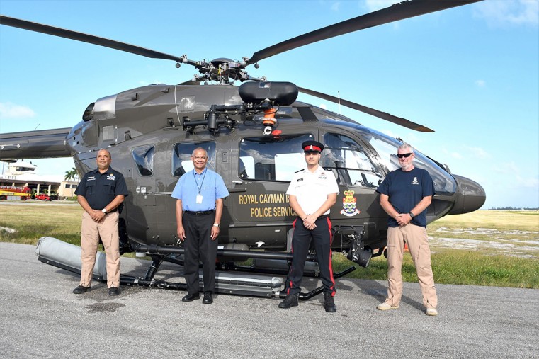 (L-R) Inspector Mohammed, Captain Miller, AC McLean, and Mr. Fitzgerald
