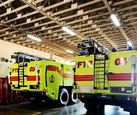 Sister Islands Receive New Aviation Fire Truck