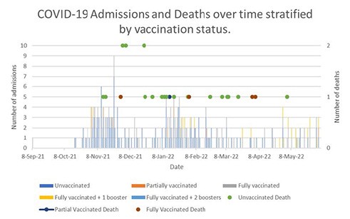 Current hospitalisations (since 8 September 2021 to 4 June 2022). Data as of 07-06-22