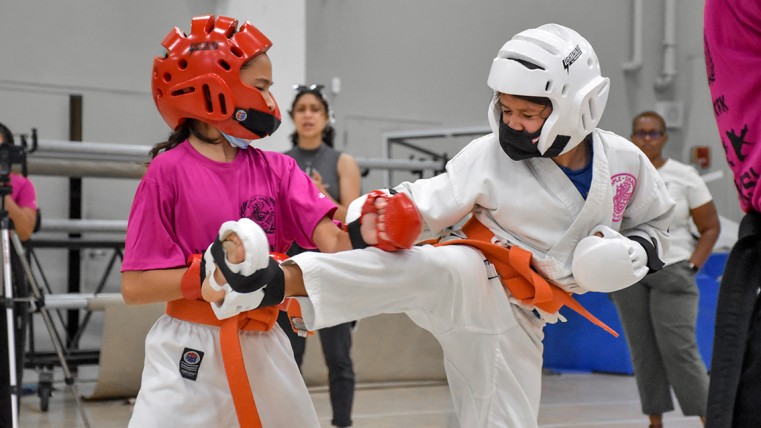 Amalia Alfargo-Segias left - Amy Zeladon right Girls 7 - 9 year old girls beginners
