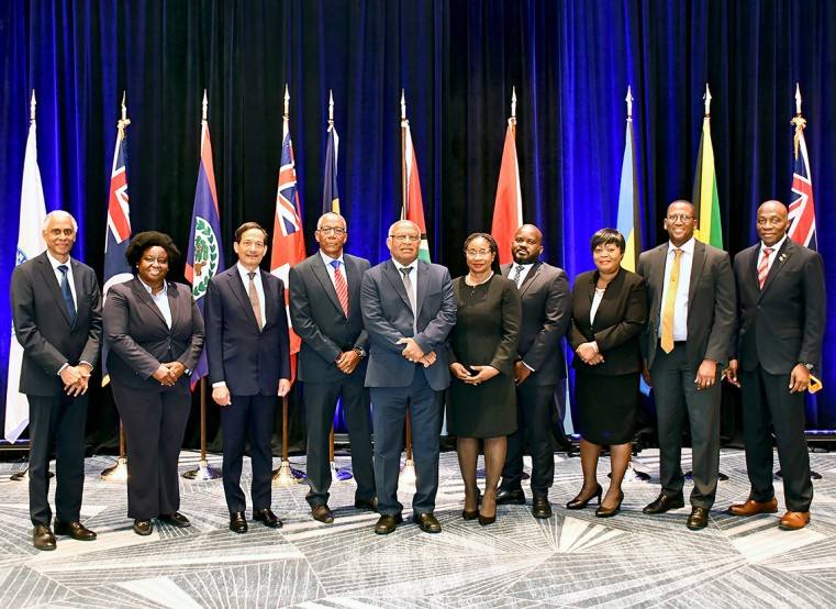 Participants left to right: President Adrian Saunders, Caribbean Court of Justice; Justice Michelle Arana Acting, CJ Belize; Justice Narinder Hargun, CJ Bermuda; Sir Patterson Cheltenham, CJ Barbados;