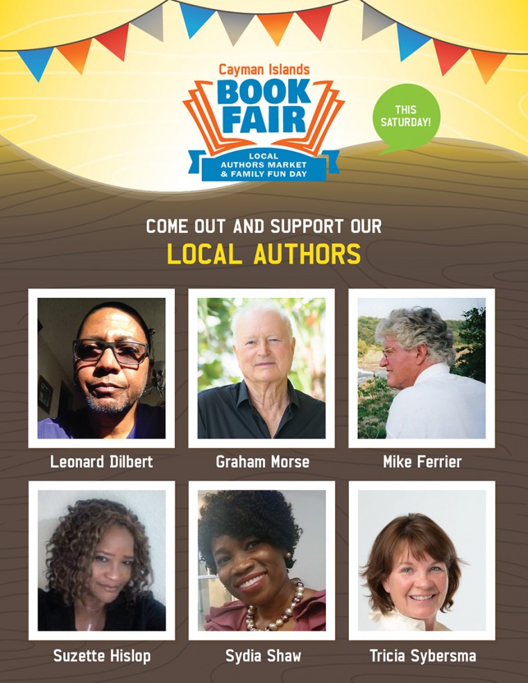 Local Authors Leonard Dilbert, Graham Morse, Mike Ferrier, Suzette Hislop, Sydia Shaw, Tricia Sybersma.
