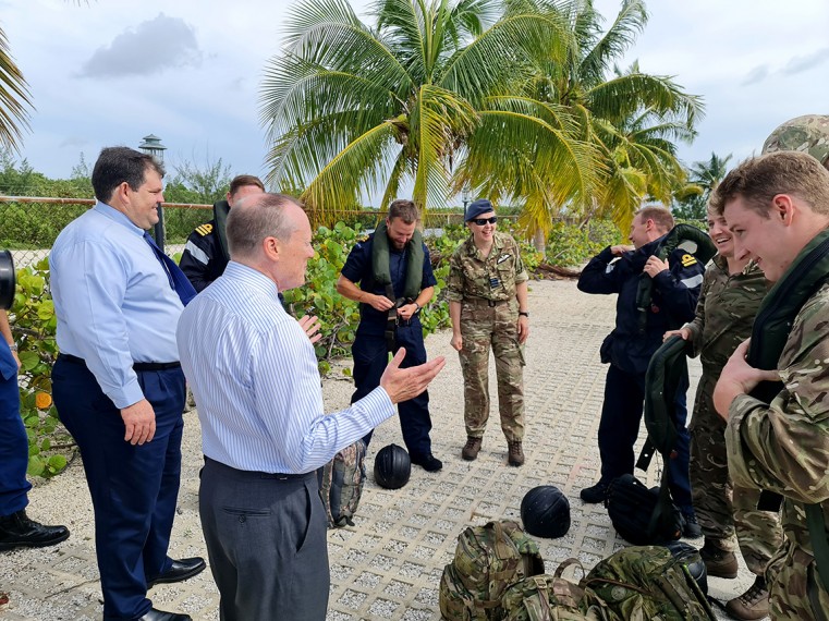 HMS Medway disaster relief specialists visit Cayman