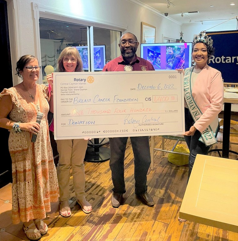 Miss World Cayman raises CI$2,000 for Breast Cancer Foundation